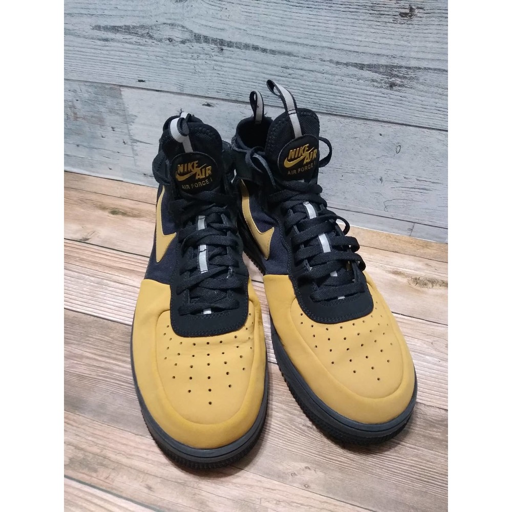 Men's Air Force 1 Ultraforce Mid Tech Casual Shoes, Yellow/black Size 13 Men's
